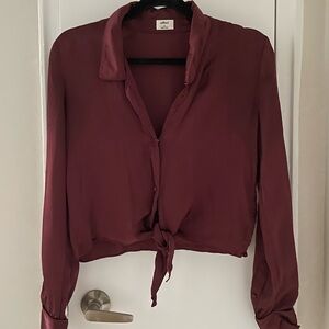 Wilfred Tie-Front Blouse